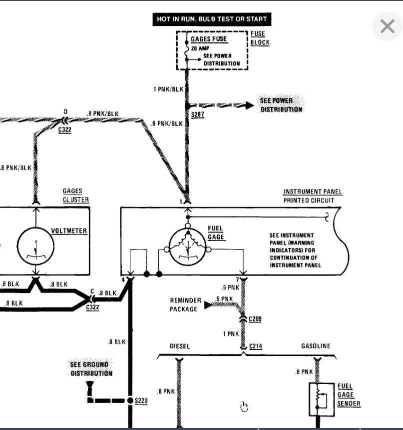 fuel sender fuel gauge wiring diagram