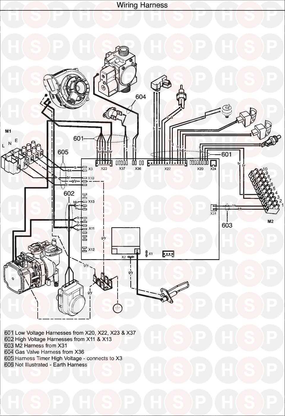 gas boiler wiring diagram