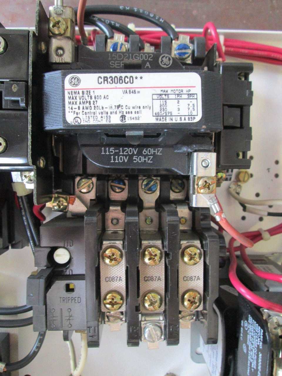 ge cr306 magnetic starter wiring diagram