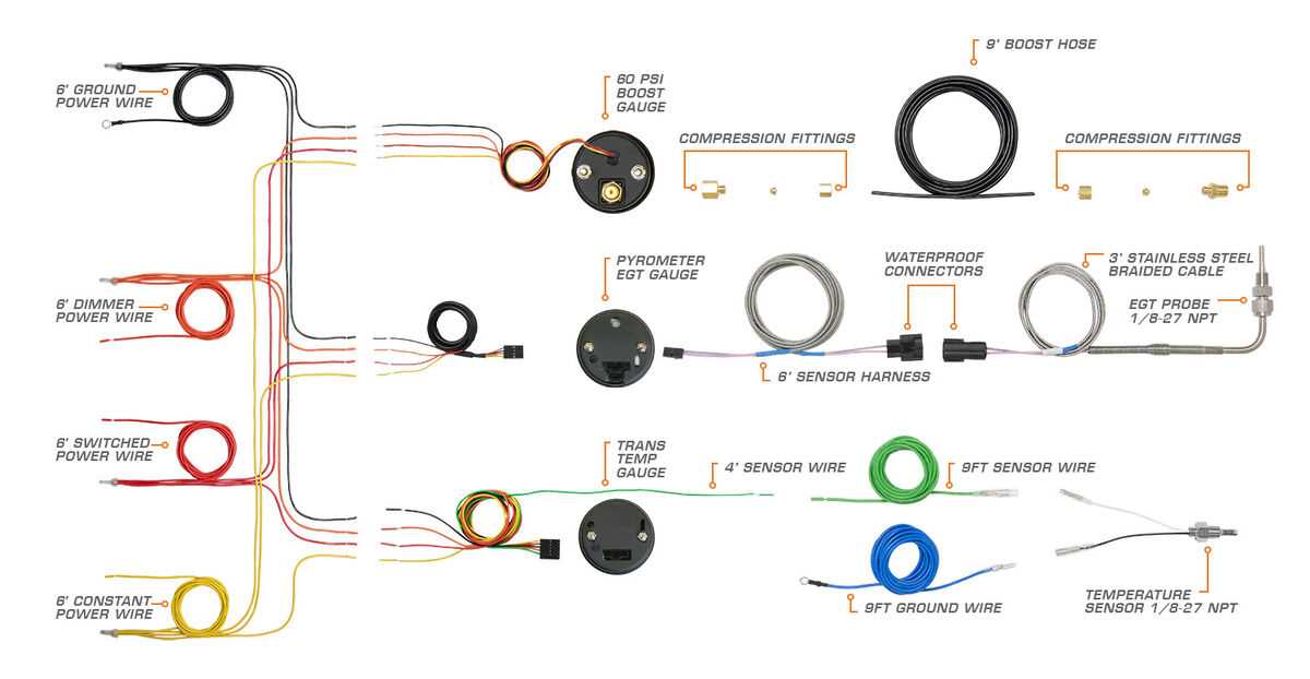 glowshift water temp gauge wiring diagram