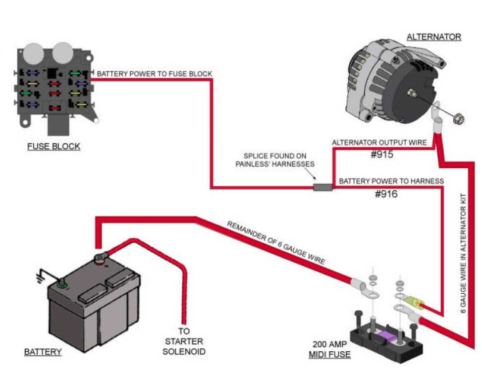 gm 1 wire alternator wiring diagram