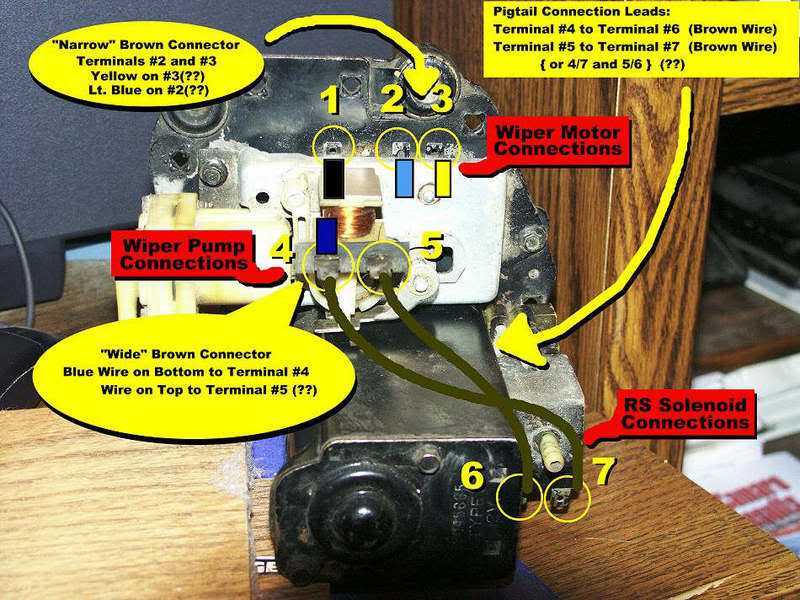 gm 2 speed wiper motor wiring diagram