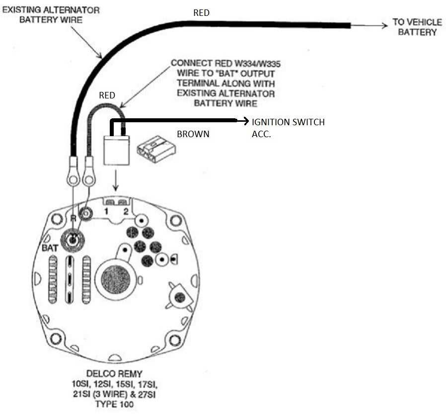 gm 4 pin alternator wiring diagram