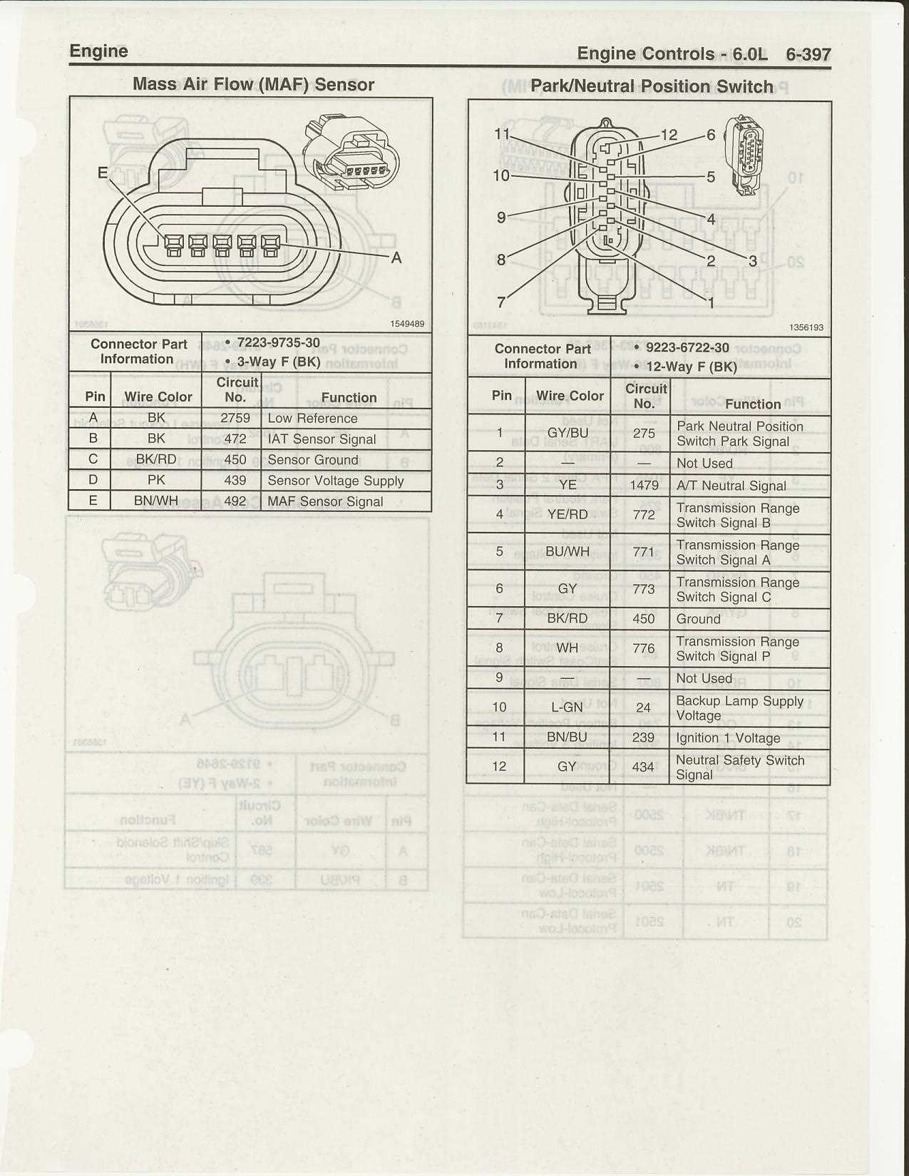 gm maf sensor wiring diagram