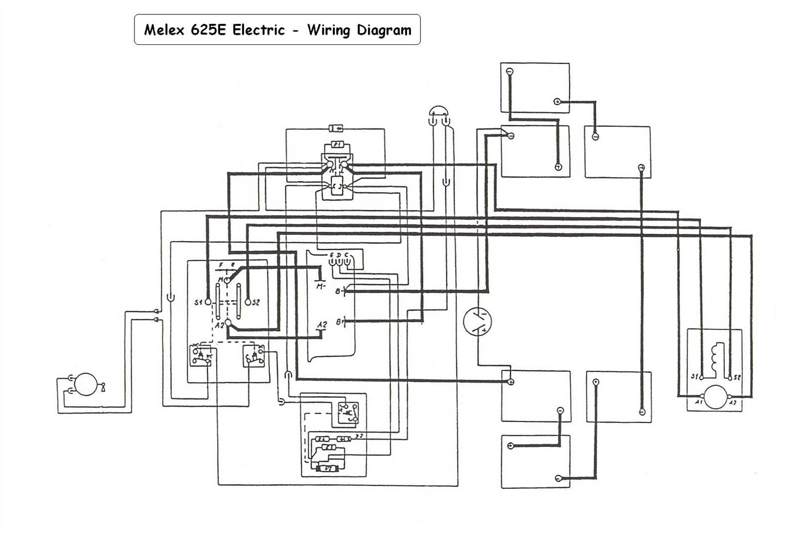 golf cart 36 volt wiring diagram