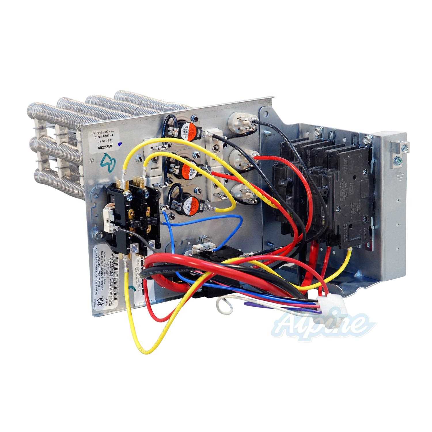 goodman 10kw heat strip wiring diagram