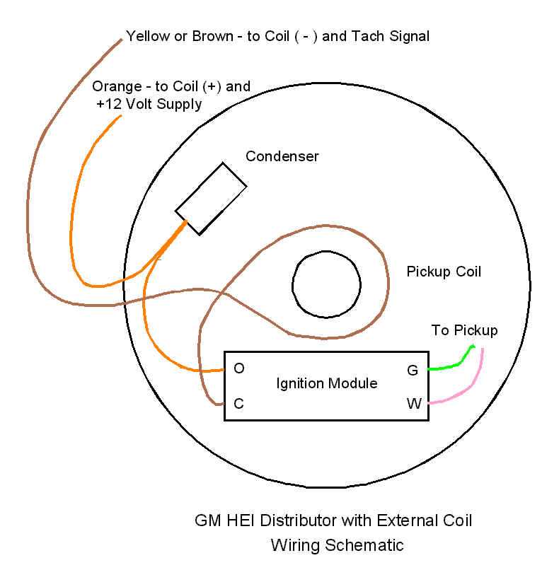 hei distributor wiring diagram chevy 350