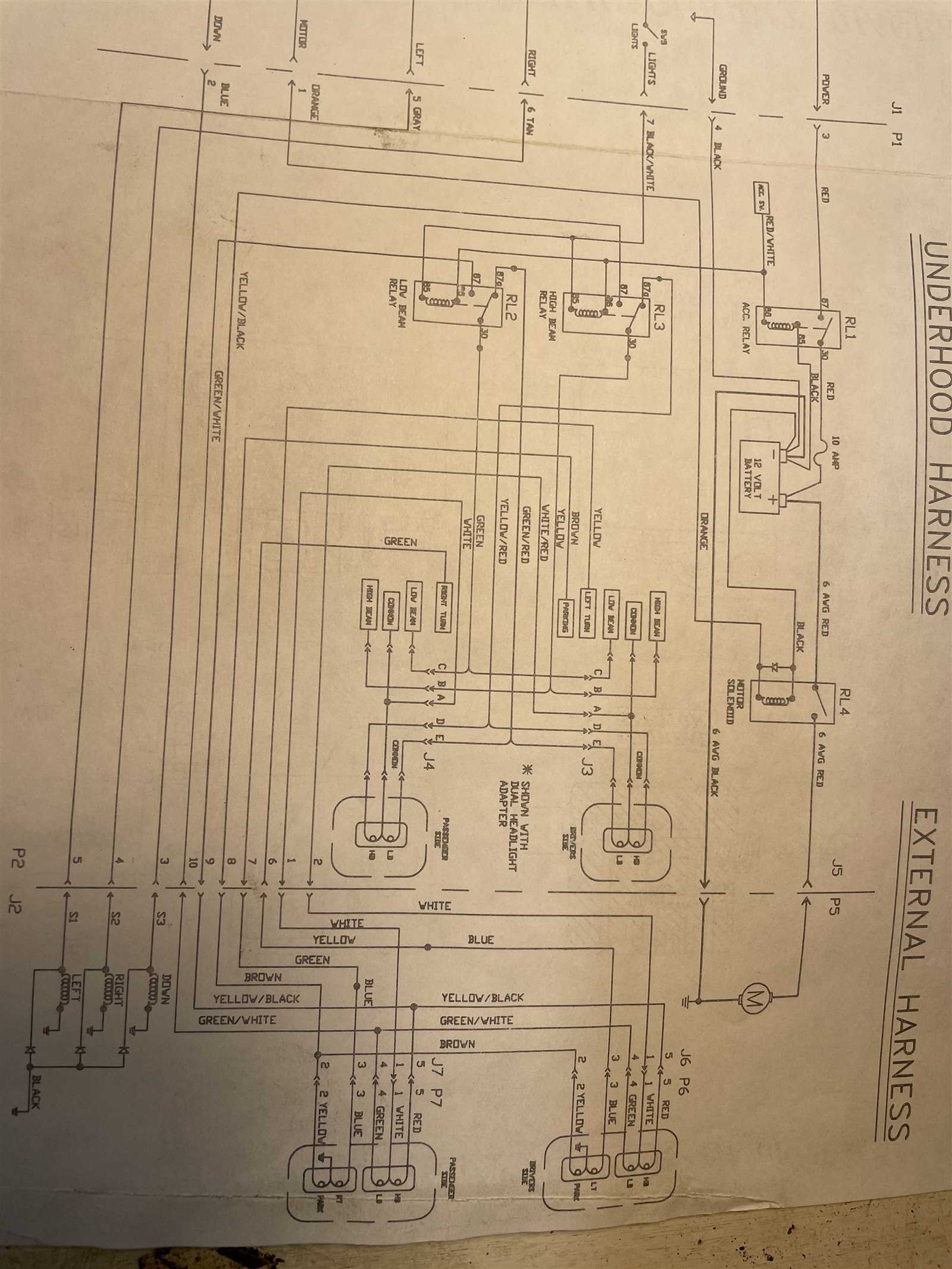 hiniker plow wiring harness diagram