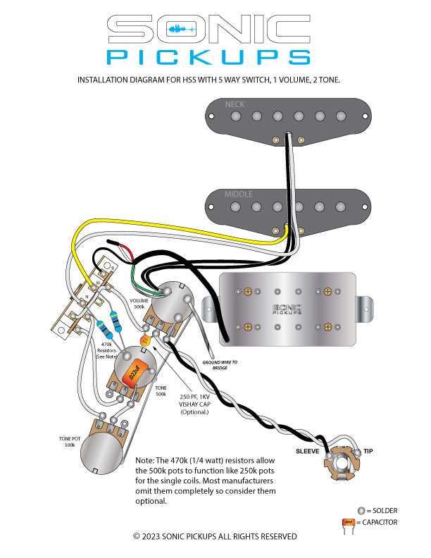 hss wiring diagram 1 volume 1 tone