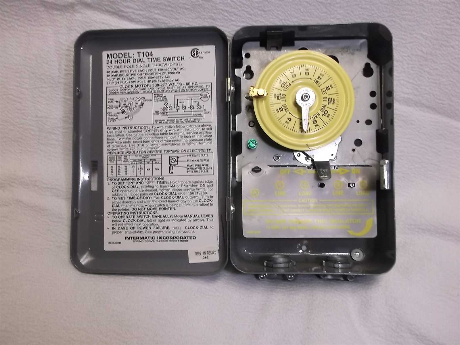 intermatic t104 timer wiring diagram