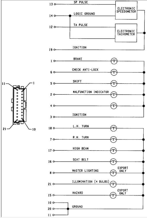 jeep yj tail light wiring diagram