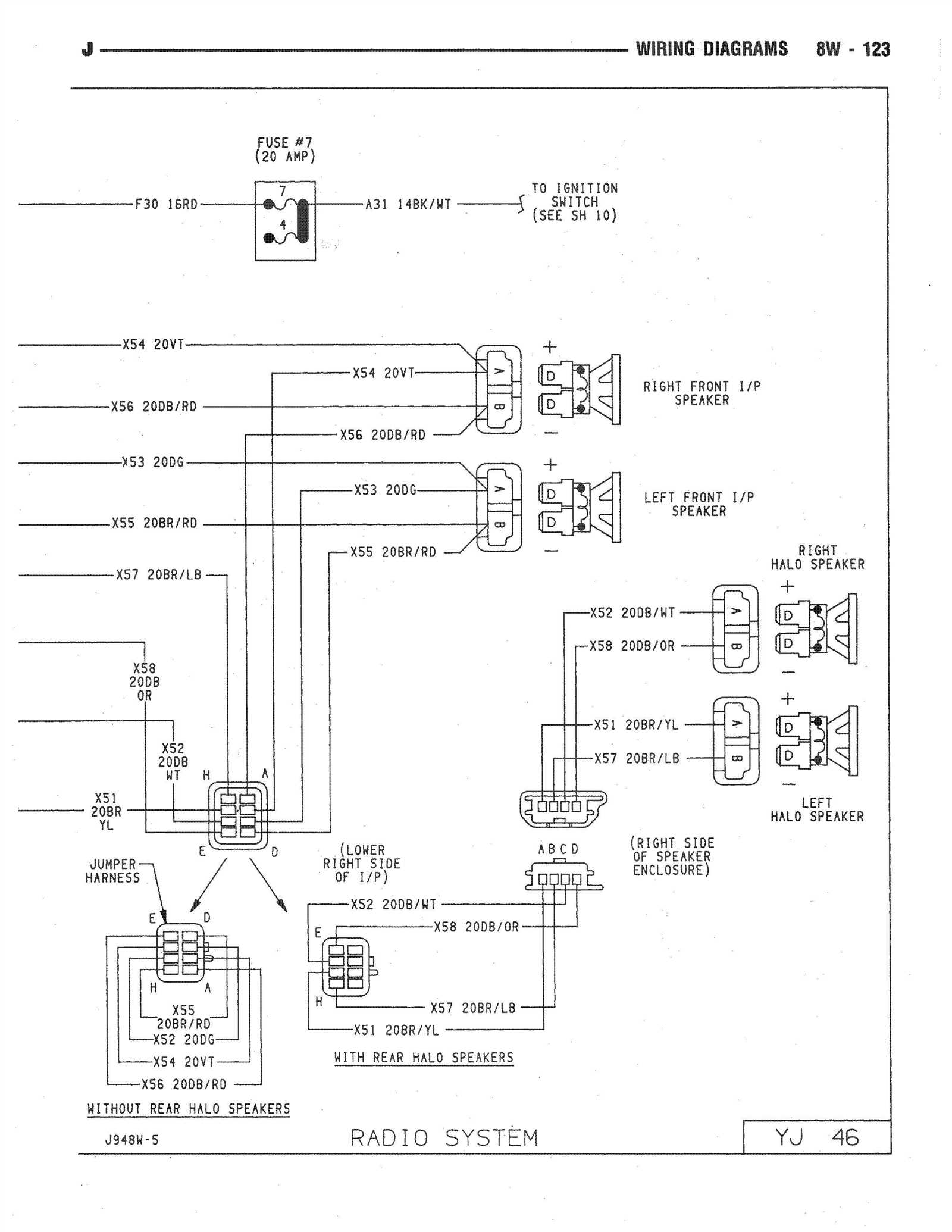 jeep yj tail light wiring diagram