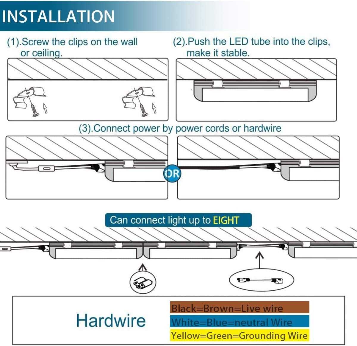 led shop light wiring diagram