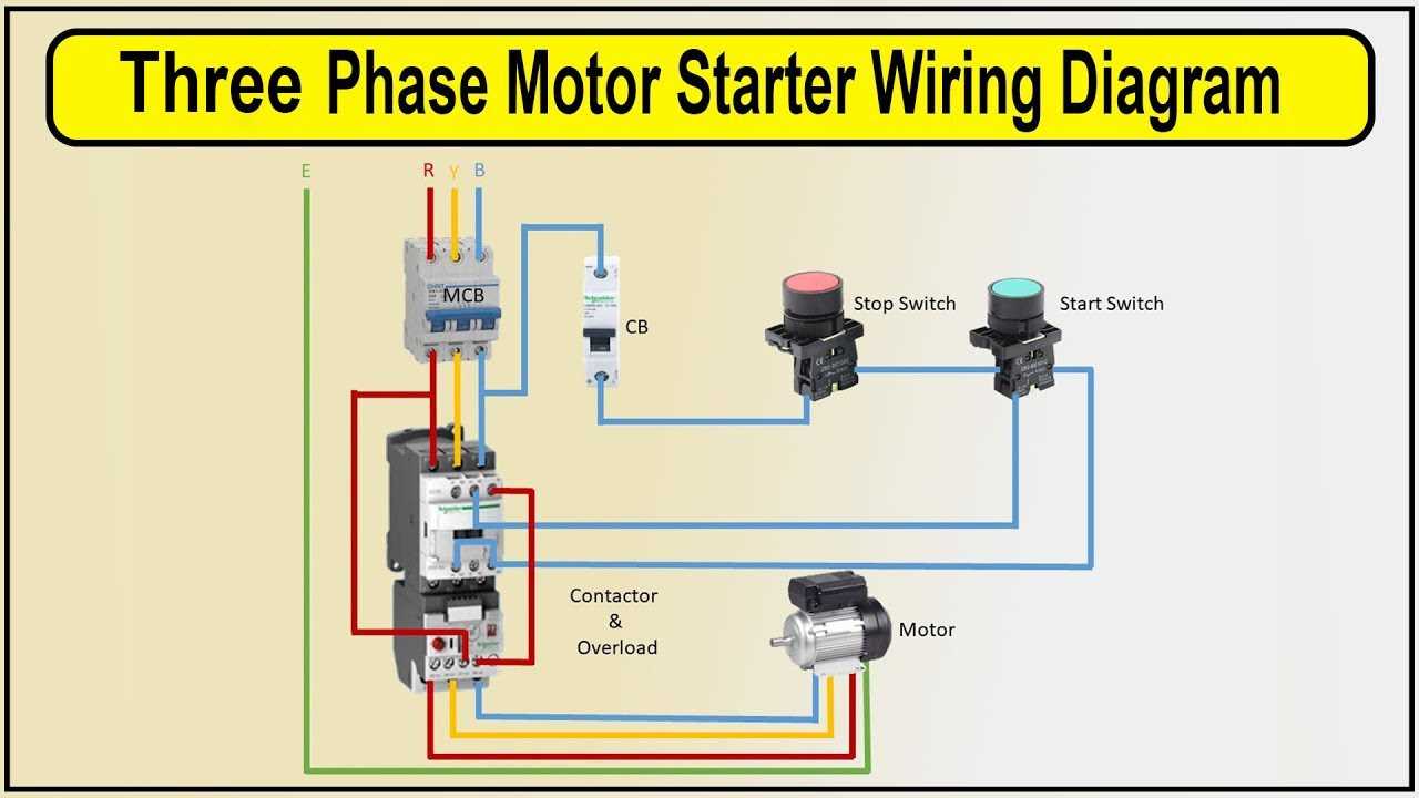 magnetic starter wiring diagram