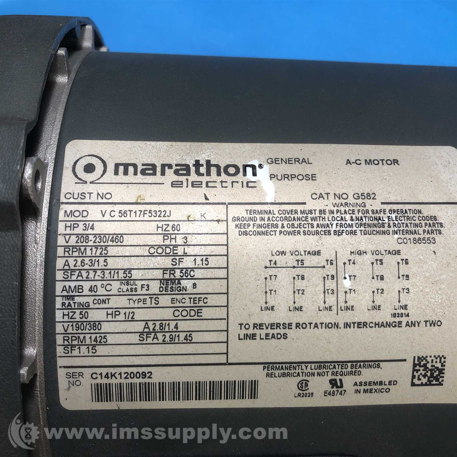 marathon electric motors wiring diagram