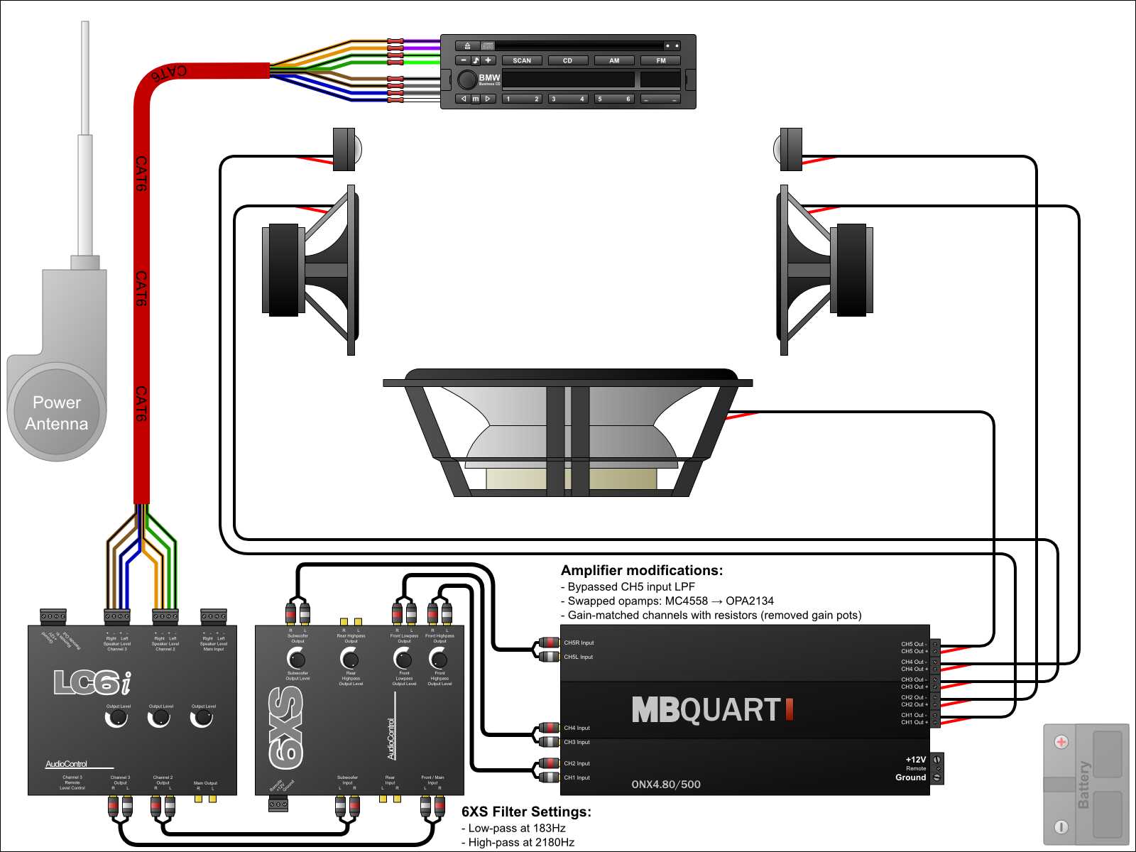 marine amplifier wiring diagram