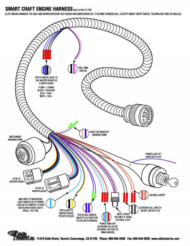 mercury 8 pin wiring harness diagram