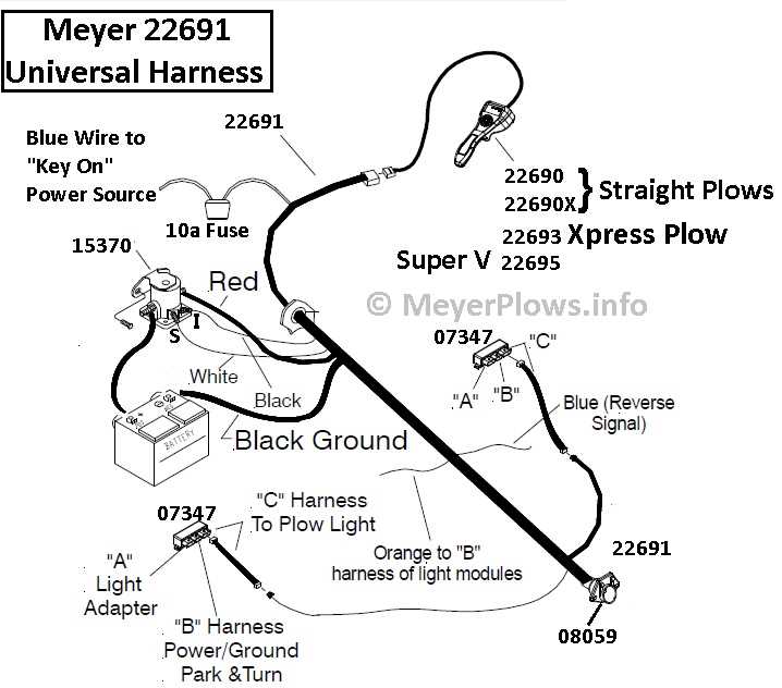 meyer snow plow light wiring diagram