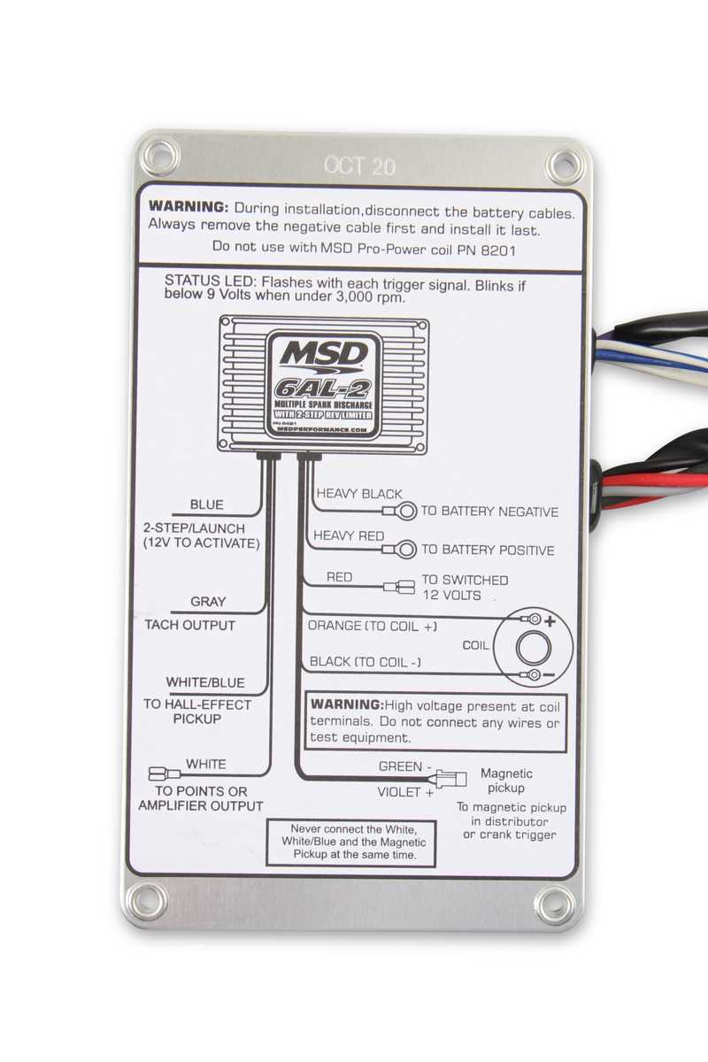 msd 6al digital wiring diagram