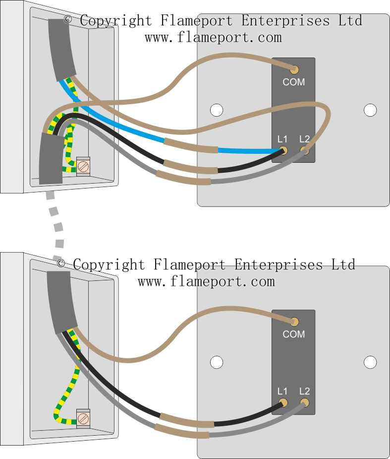 one way switch wiring diagram