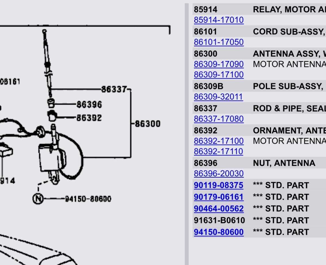 power antenna wiring diagram