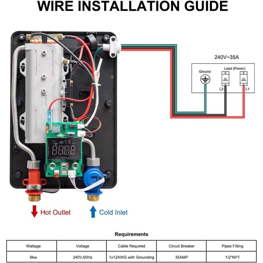 rv hot water heater wiring diagram