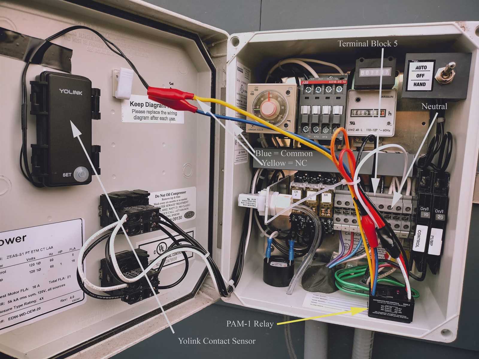 septic pump wiring diagram