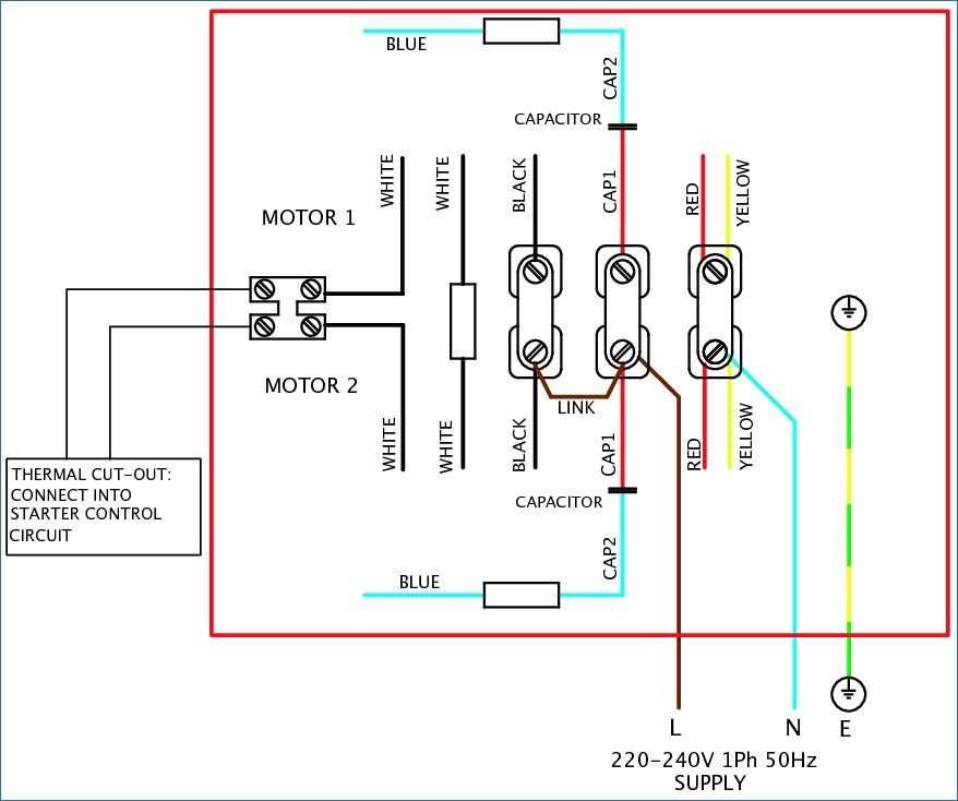 single phase motor wiring diagrams