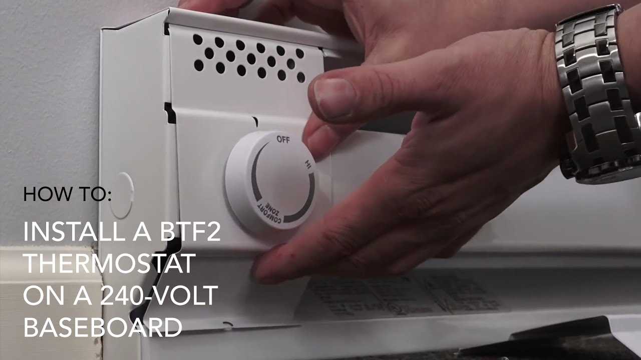 single pole 240v baseboard heater thermostat wiring diagram