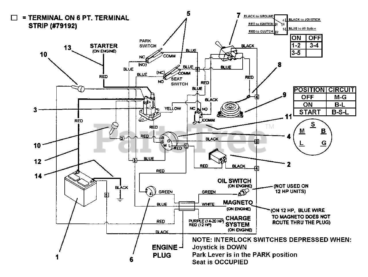 snapper ignition switch wiring diagram