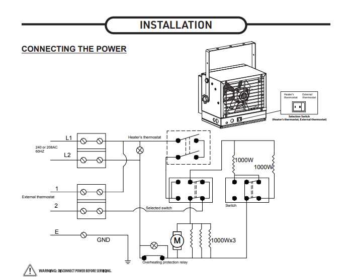 space heater wiring diagram