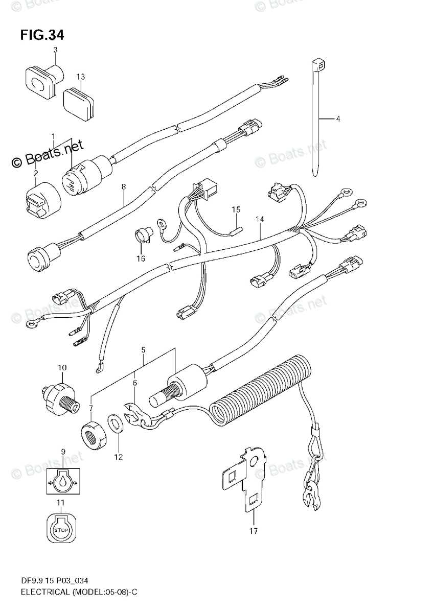 suzuki outboard wiring harness diagram