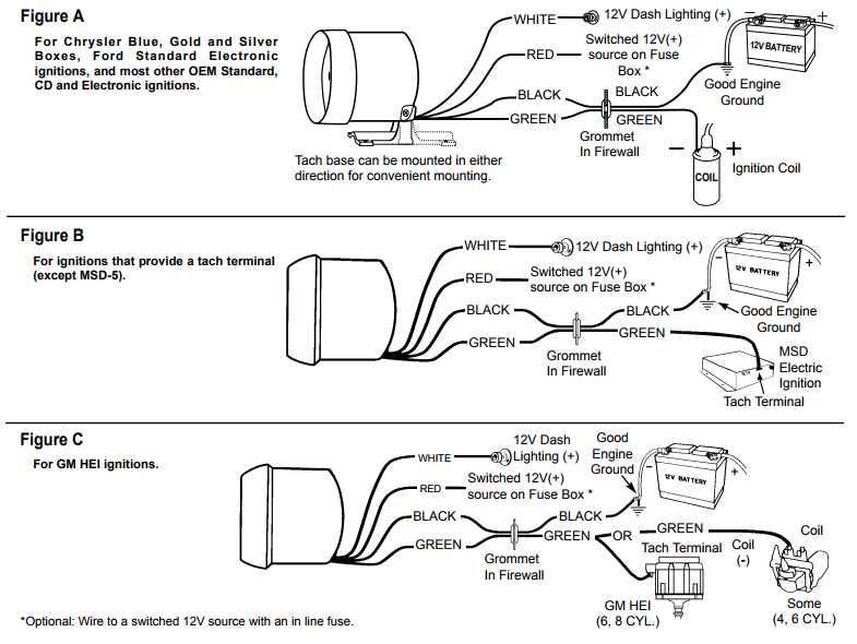 tach wiring diagram