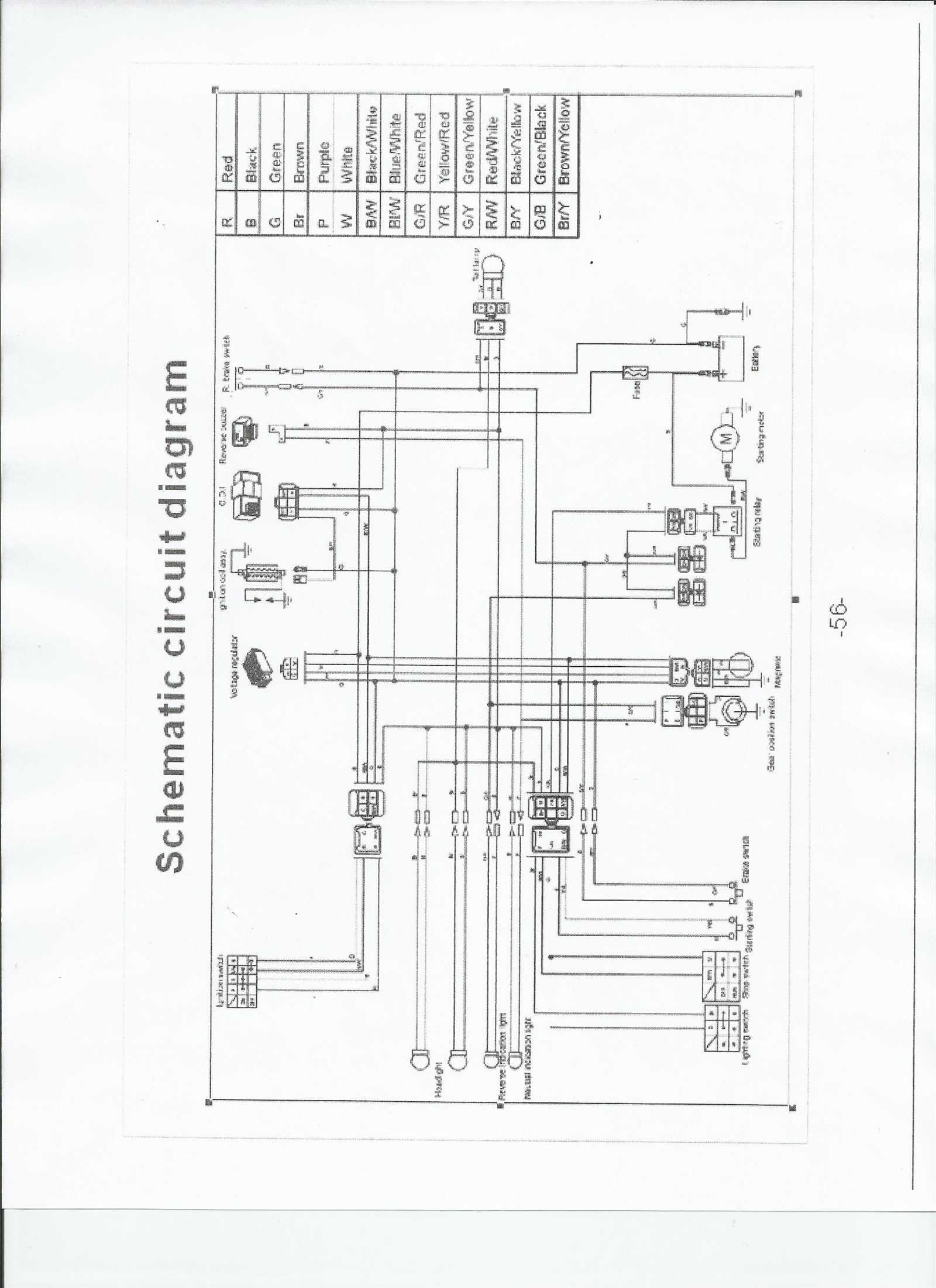 taotao chinese 110cc atv wiring diagram