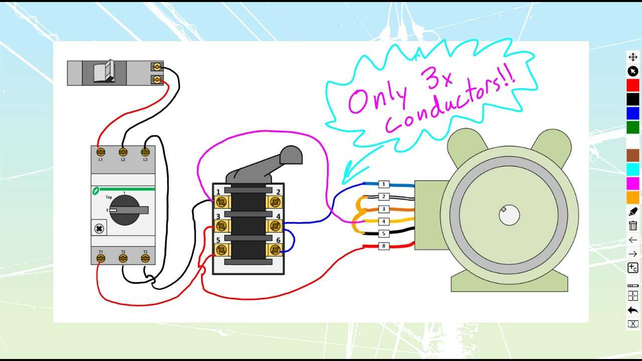 three phase 3 phase drum switch wiring diagram