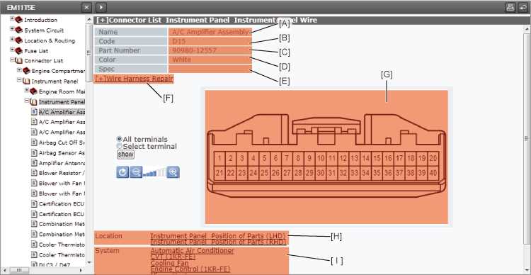 toyota wiring diagram color codes