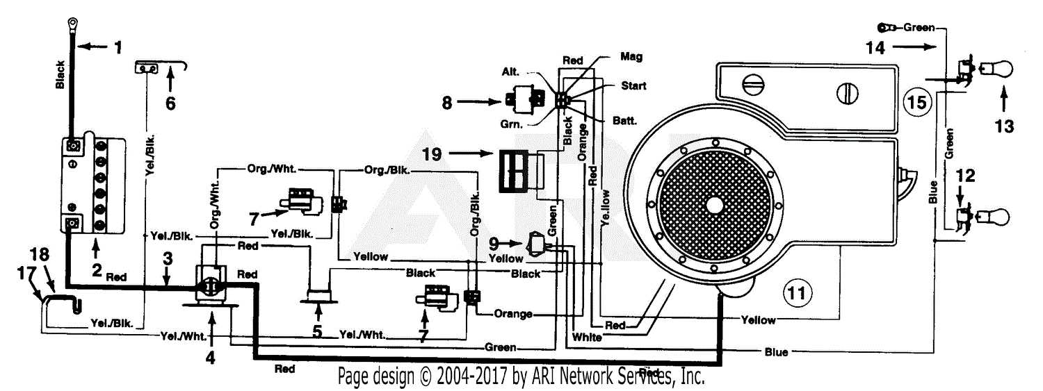 tractor ignition switch wiring diagram