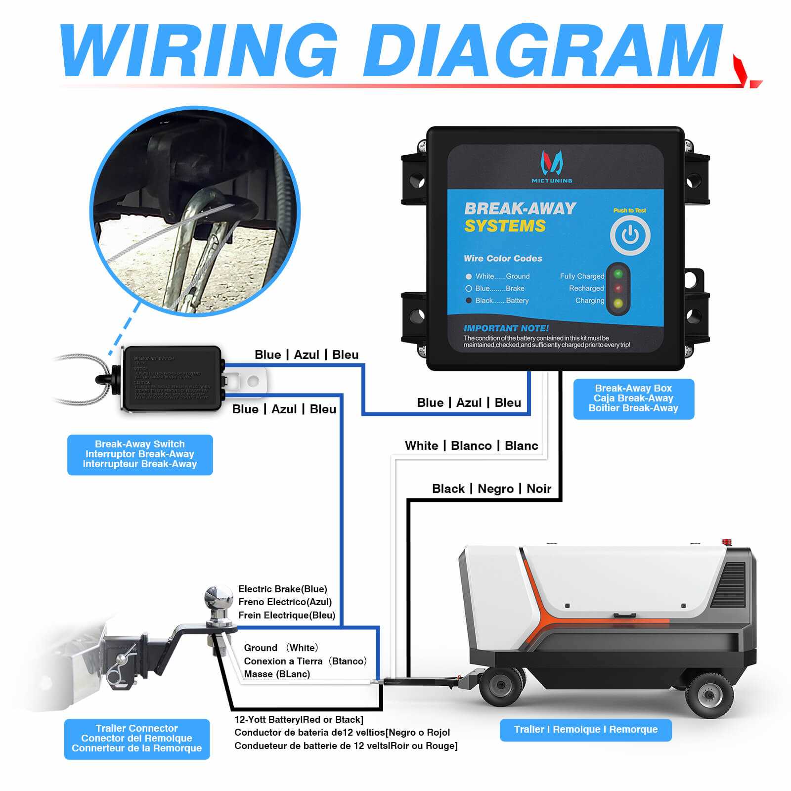 trailer brake system wiring diagram