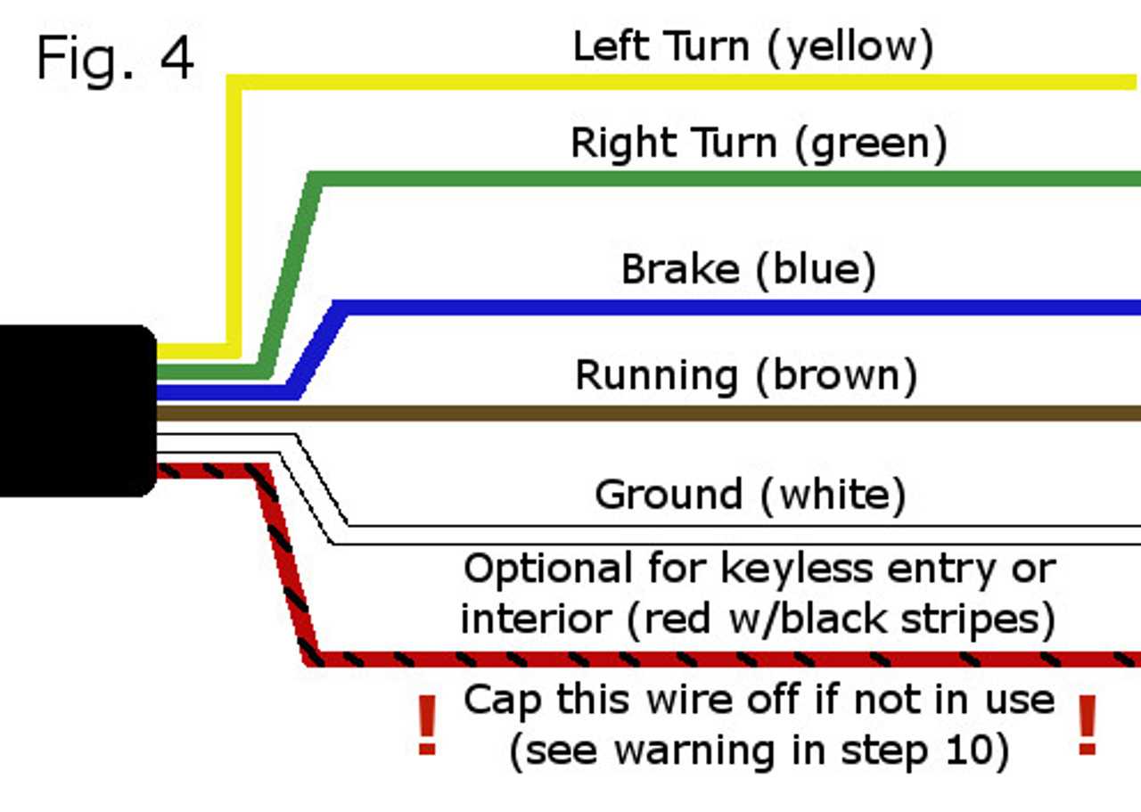 trailer tail light wiring diagram