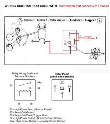 train horn wiring diagram with relay