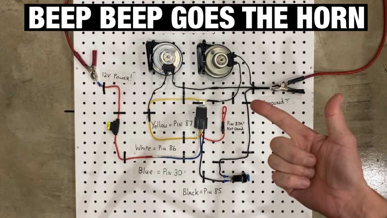 train horn wiring diagram with relay