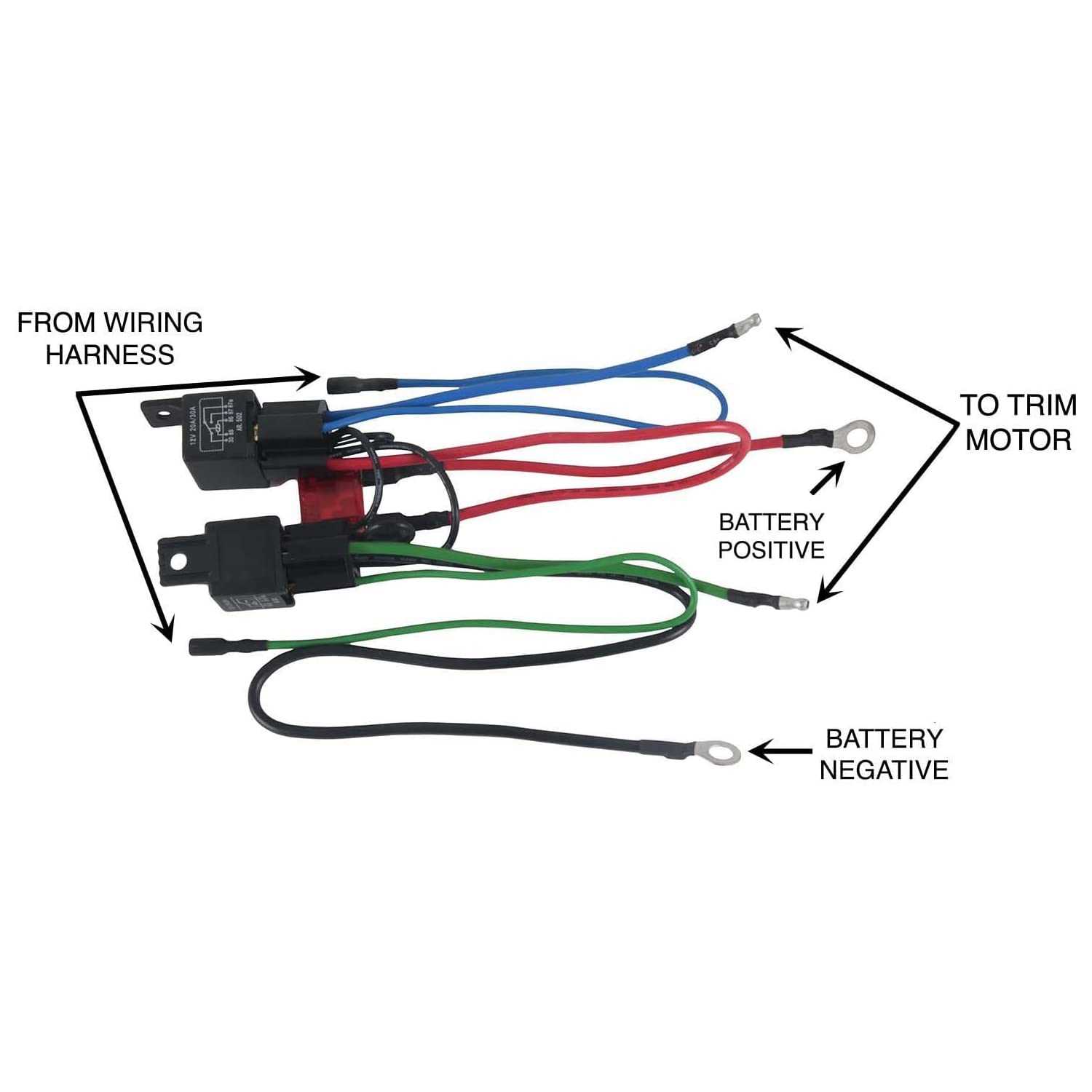 trim motor wiring 3 wire tilt trim diagram