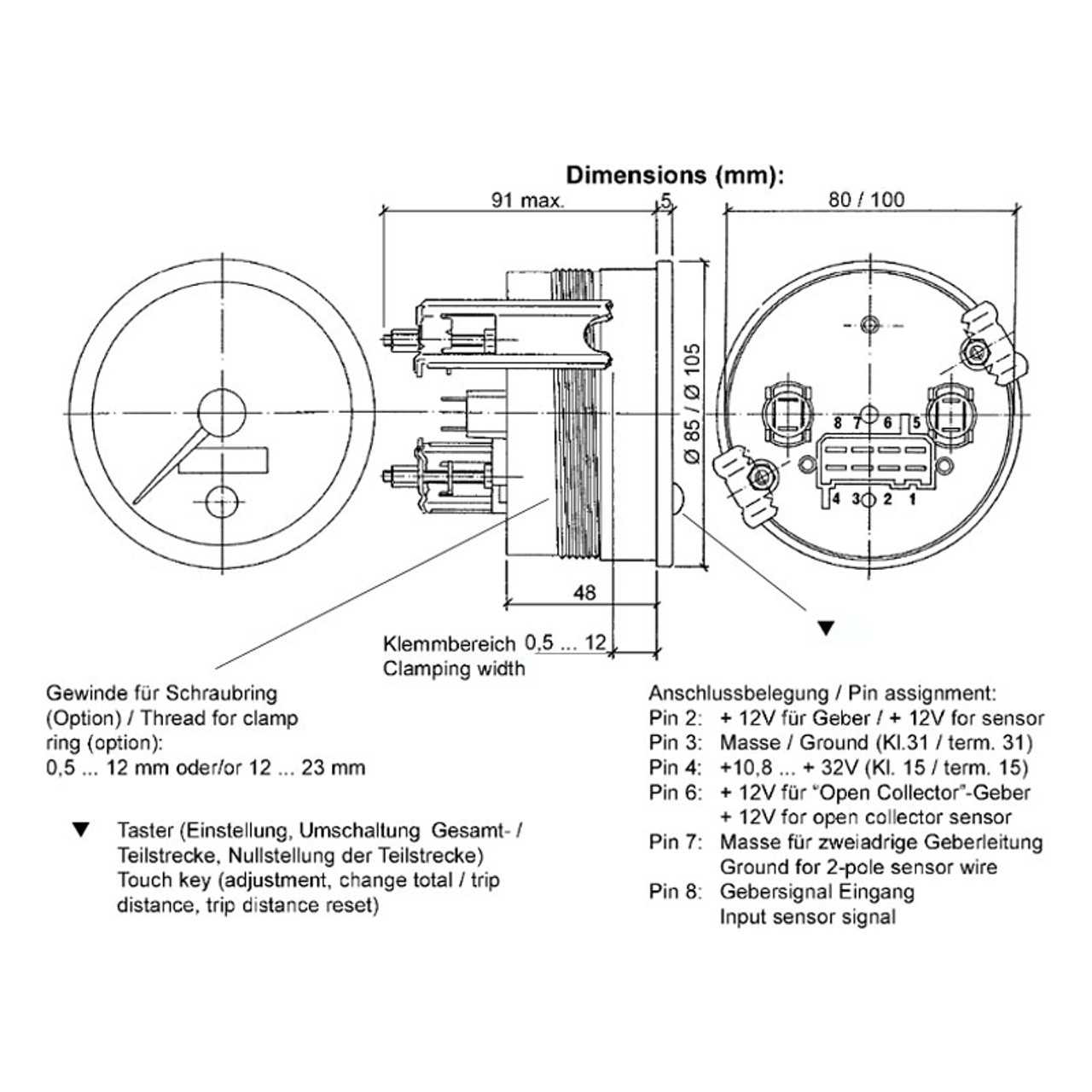 vdo tacho wiring diagram