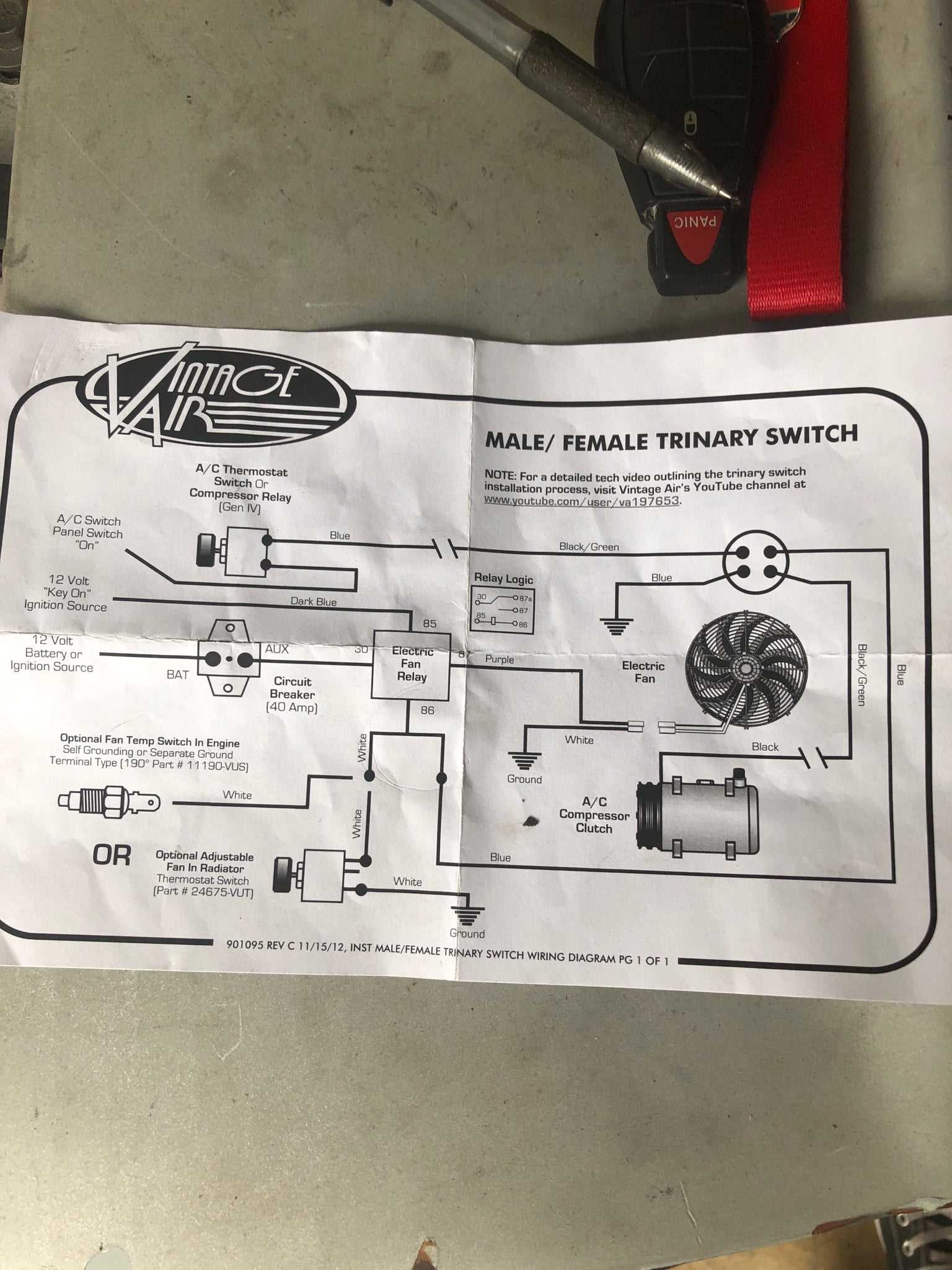 vintage air trinary switch wiring diagram