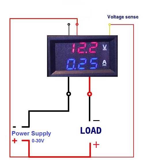 voltage meter wiring diagram