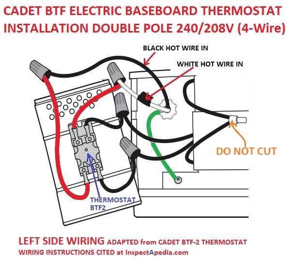 wall heater thermostat wiring diagram