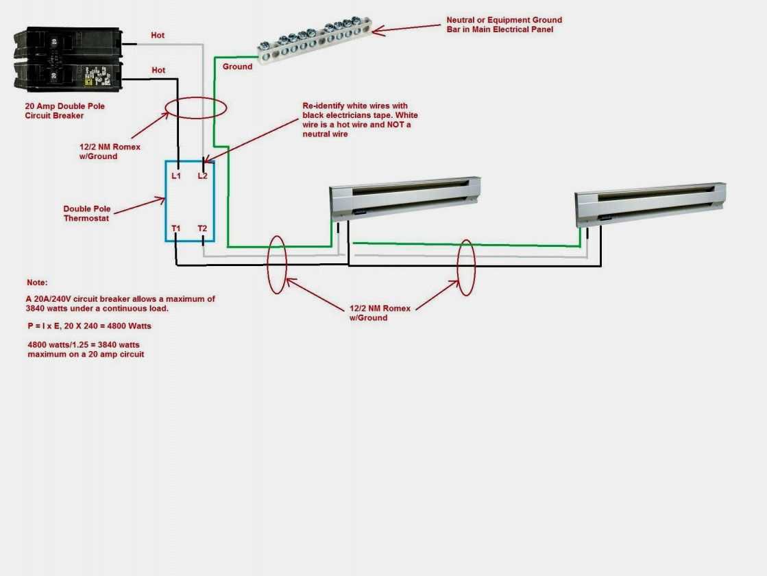 wall heater wiring diagram