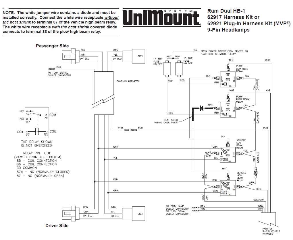 western snow plow headlight wiring diagram