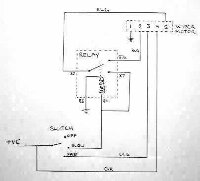 windshield wiper motor wiring diagram ford