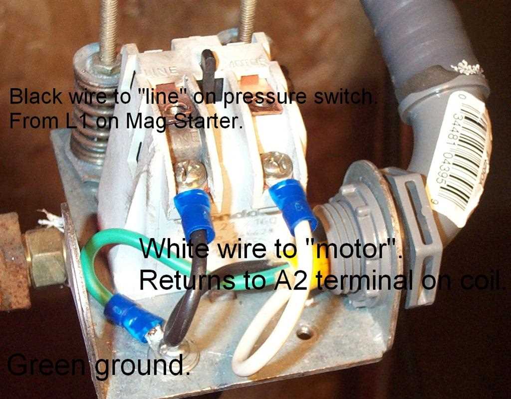 wiring diagram air compressor pressure switch